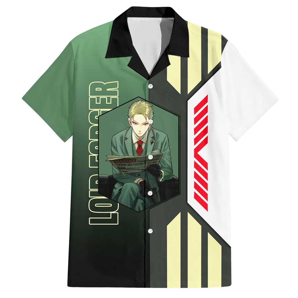 Loid Forger from Spy x Family Family Matching Short Sleeve Bodycon Dress and Hawaiian Shirt with Cool Posing and Character Design - The Mazicc