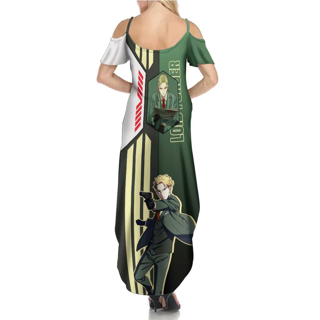Loid Forger from Spy x Family Family Matching Summer Maxi Dress and Hawaiian Shirt with Cool Posing and Character Design - The Mazicc