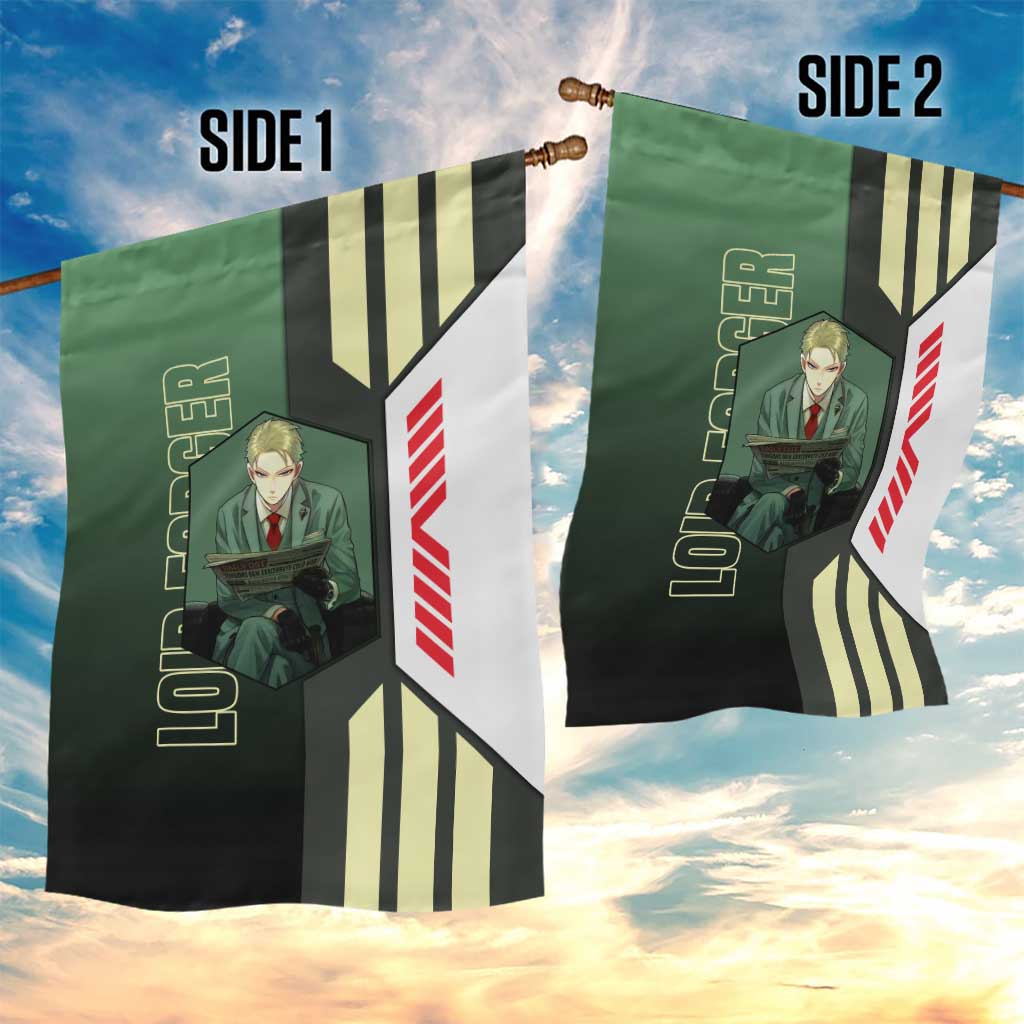 Loid Forger from Spy x Family Garden Flag with Cool Posing and Character Design - The Mazicc