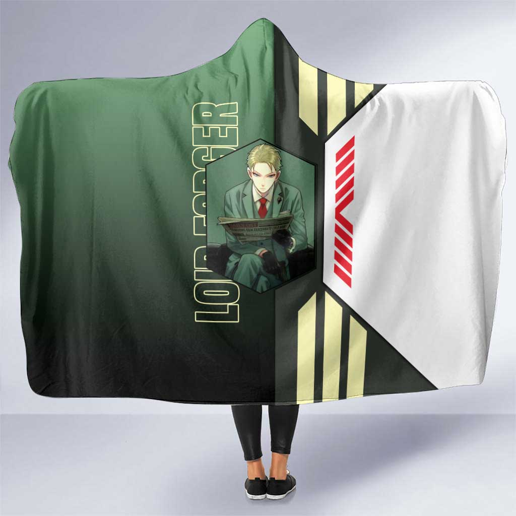 Loid Forger from Spy x Family Hooded Blanket with Cool Posing and Character Design - The Mazicc