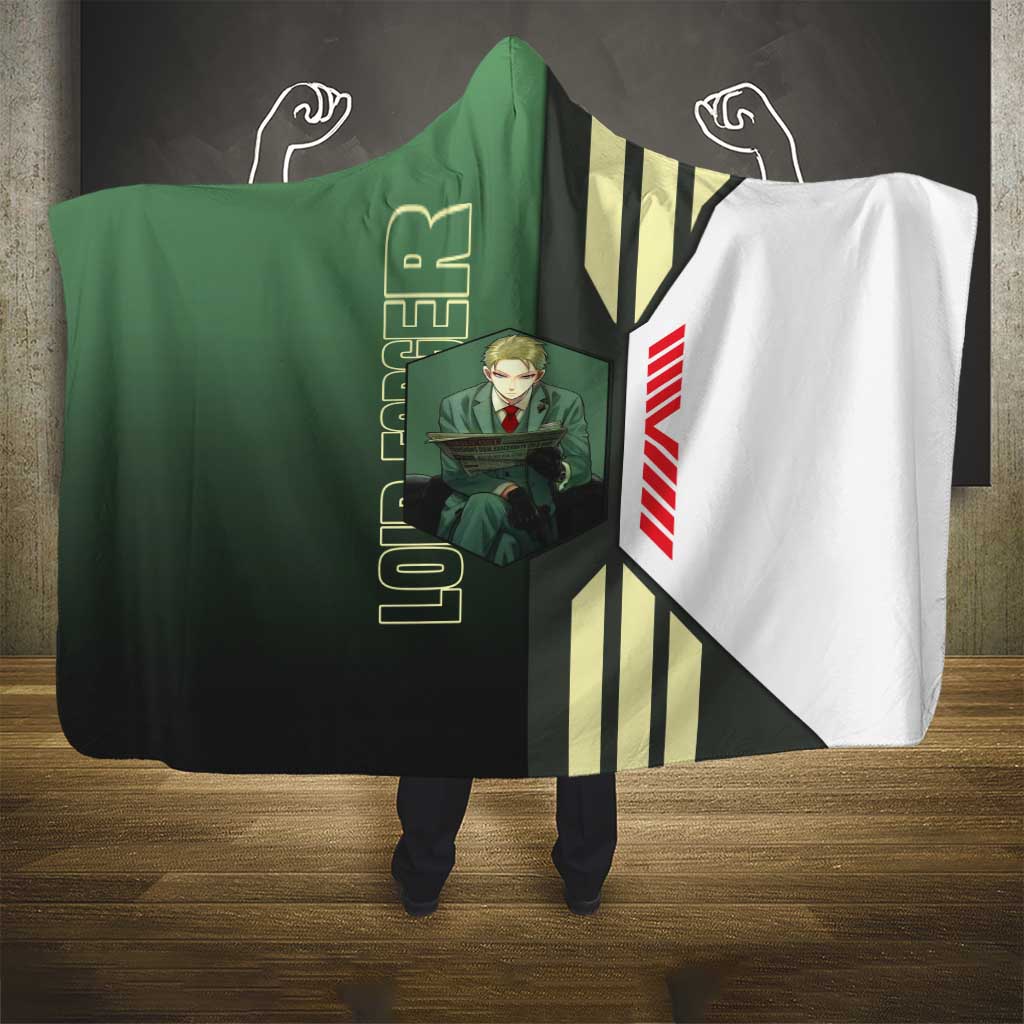 Loid Forger from Spy x Family Hooded Blanket with Cool Posing and Character Design - The Mazicc