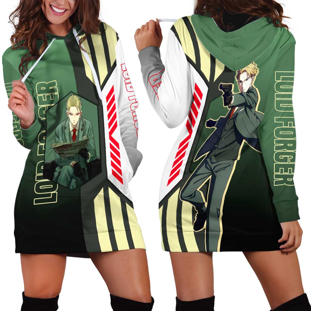 Loid Forger from Spy x Family Hoodie Dress with Cool Posing and Character Design - The Mazicc