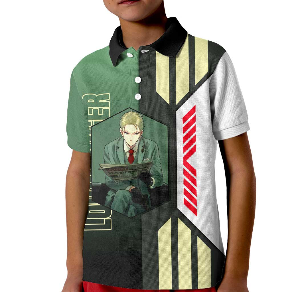 Loid Forger from Spy x Family Kid Polo Shirt with Cool Posing and Character Design - The Mazicc