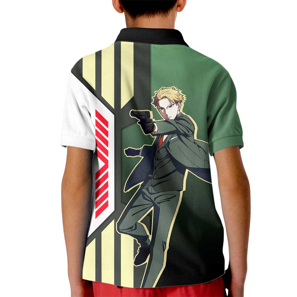 Loid Forger from Spy x Family Kid Polo Shirt with Cool Posing and Character Design - The Mazicc
