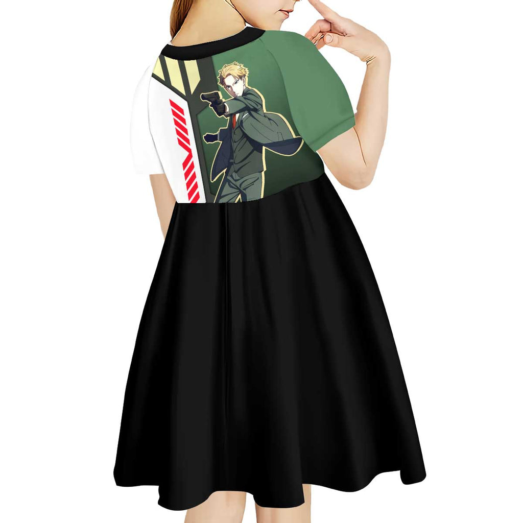 Loid Forger from Spy x Family Kid Short Sleeve Dress with Cool Posing and Character Design - The Mazicc