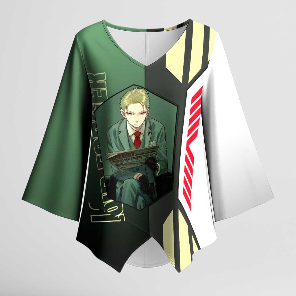 Loid Forger from Spy x Family Kimono Sleeve Blouse with Cool Posing and Character Design - The Mazicc