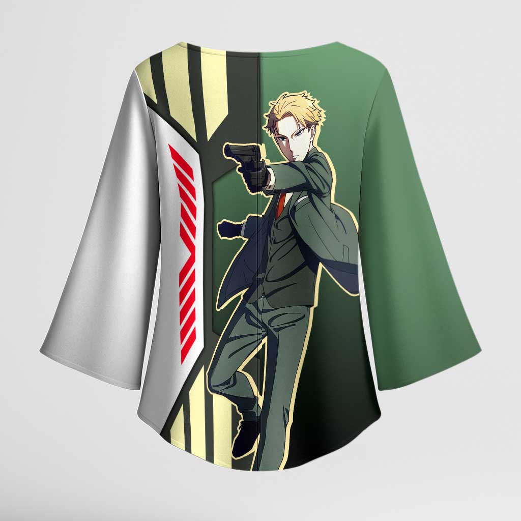 Loid Forger from Spy x Family Kimono Sleeve Blouse with Cool Posing and Character Design - The Mazicc