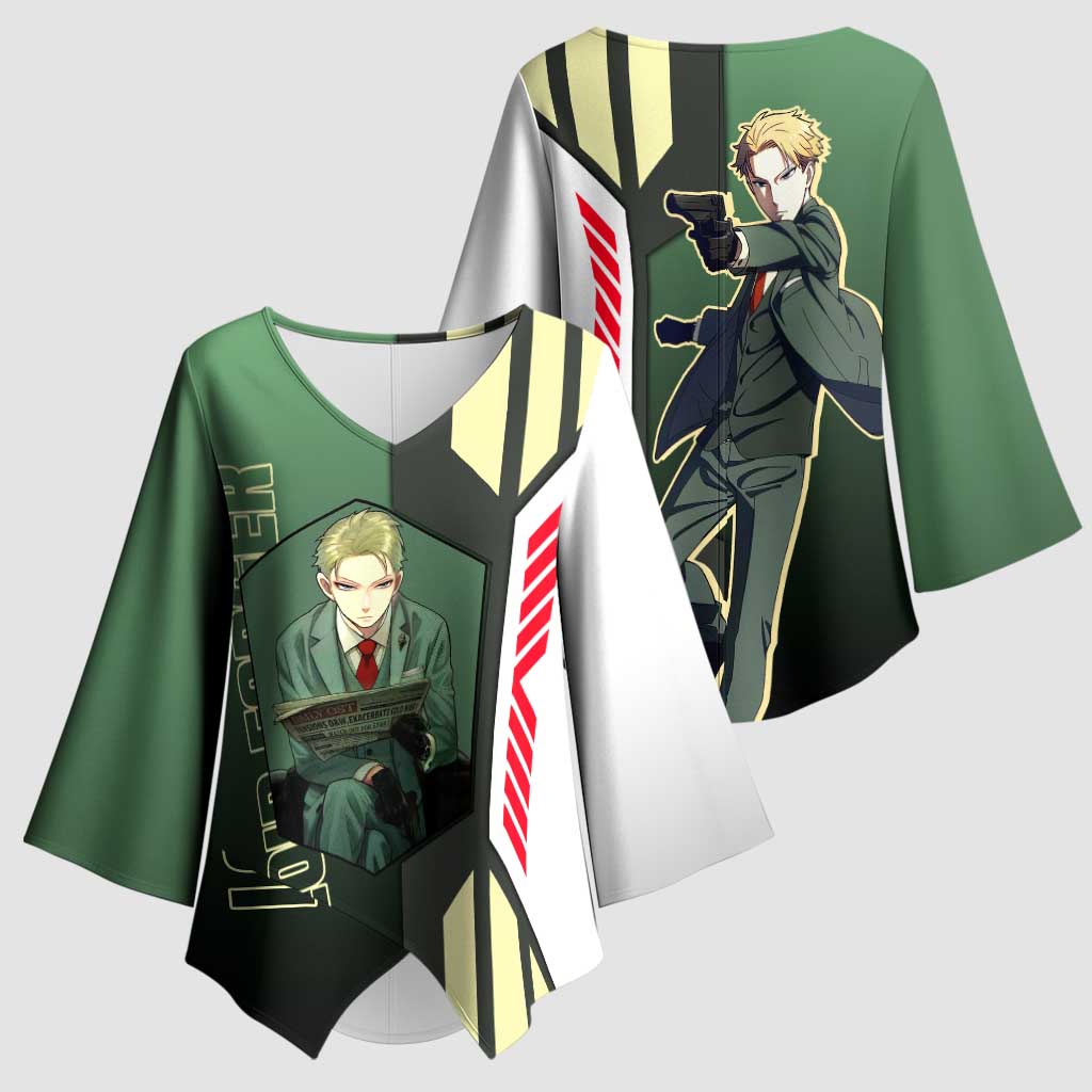 Loid Forger from Spy x Family Kimono Sleeve Blouse with Cool Posing and Character Design - The Mazicc