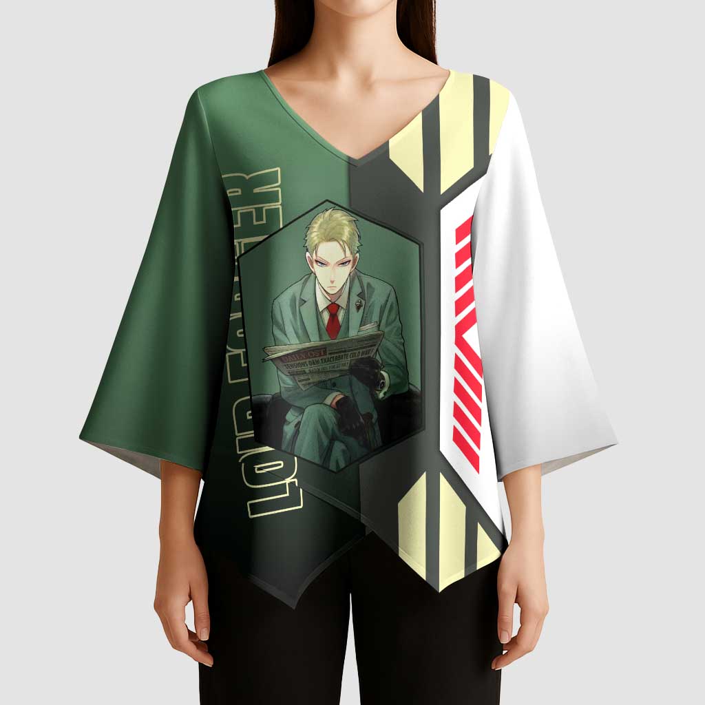 Loid Forger from Spy x Family Kimono Sleeve Blouse with Cool Posing and Character Design - The Mazicc
