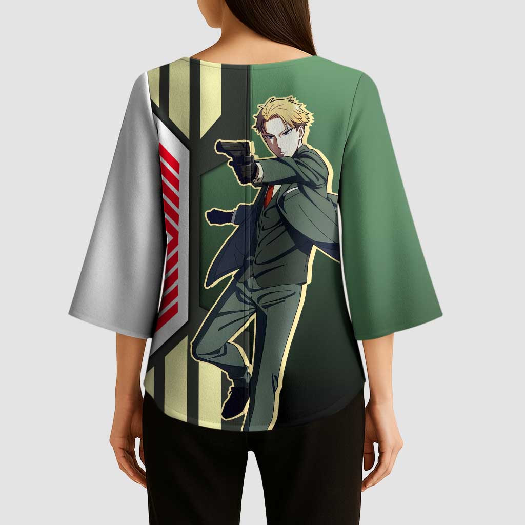 Loid Forger from Spy x Family Kimono Sleeve Blouse with Cool Posing and Character Design - The Mazicc