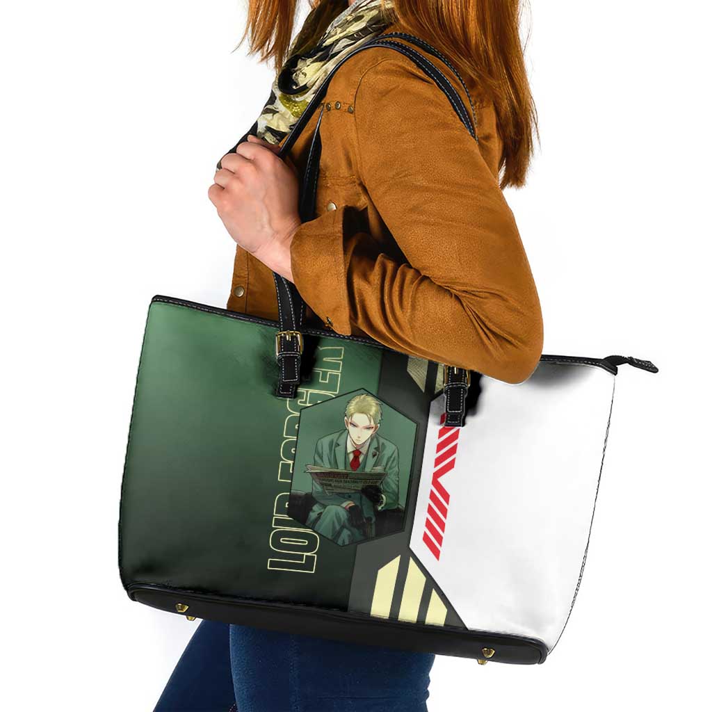 Loid Forger from Spy x Family Leather Tote Bag with Cool Posing and Character Design - The Mazicc