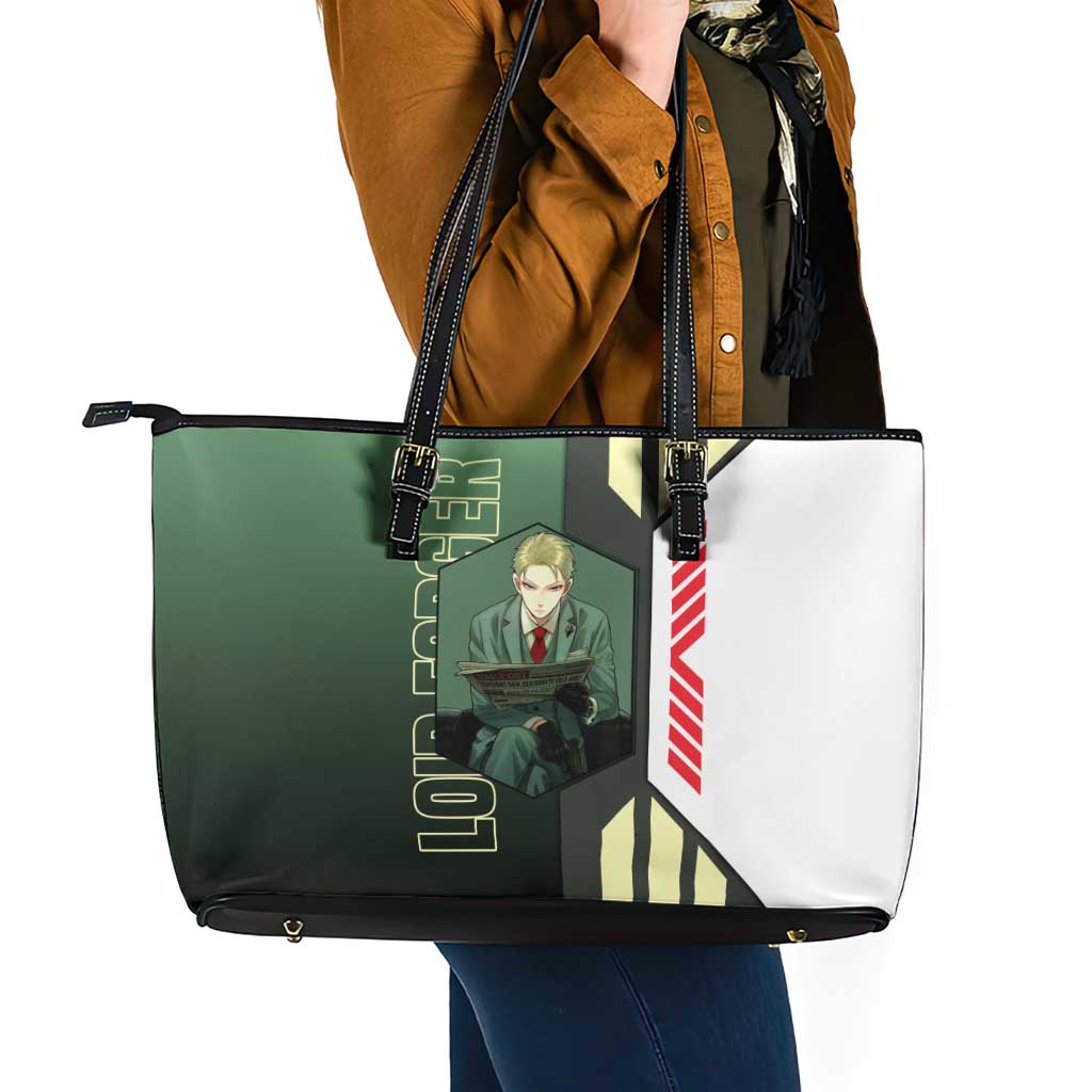 Loid Forger from Spy x Family Leather Tote Bag with Cool Posing and Character Design - The Mazicc