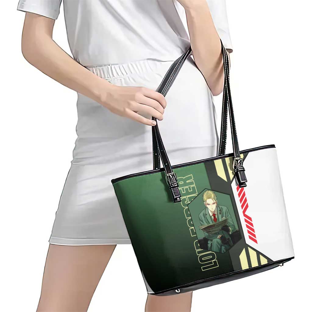 Loid Forger from Spy x Family Leather Tote Bag with Cool Posing and Character Design - The Mazicc