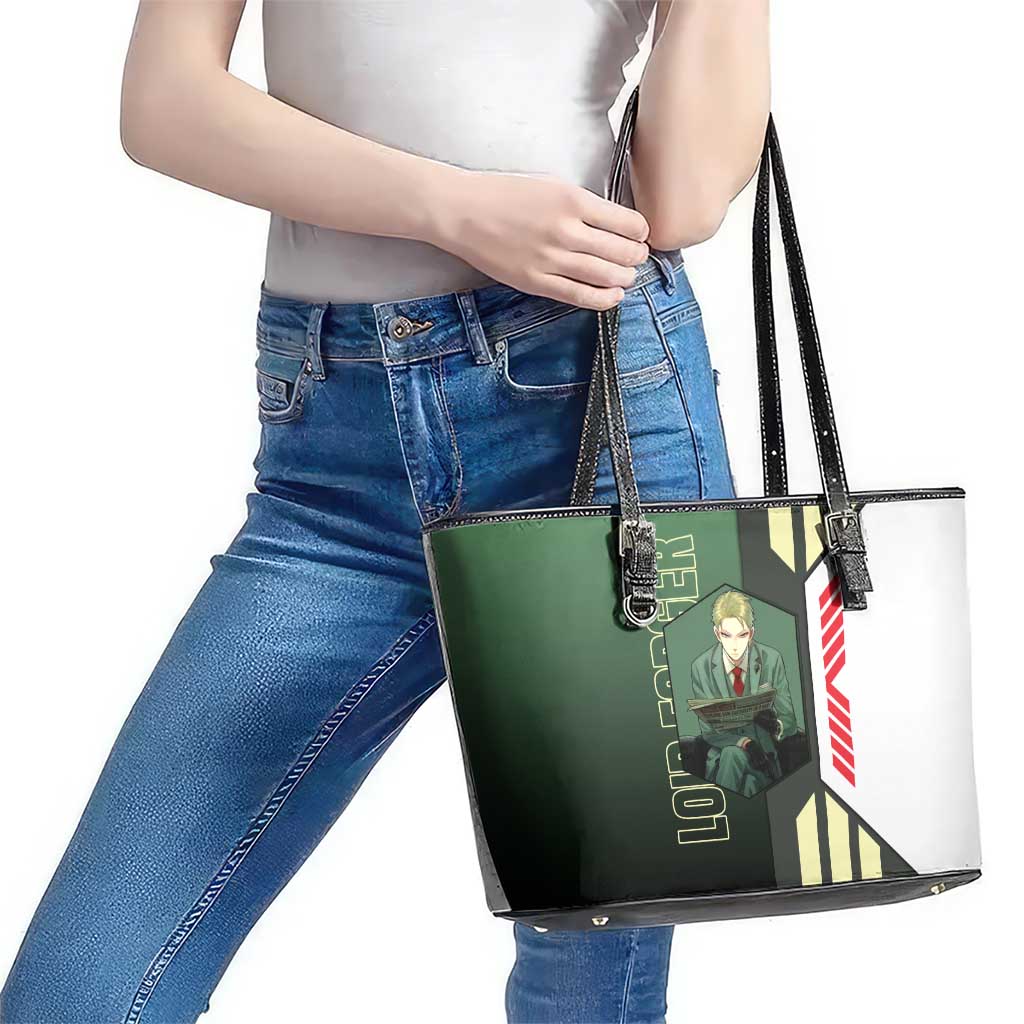 Loid Forger from Spy x Family Leather Tote Bag with Cool Posing and Character Design - The Mazicc