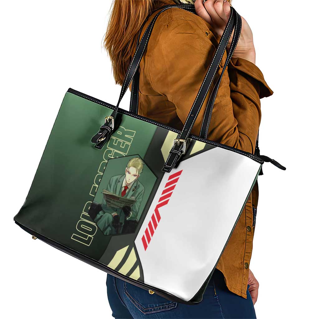 Loid Forger from Spy x Family Leather Tote Bag with Cool Posing and Character Design - The Mazicc
