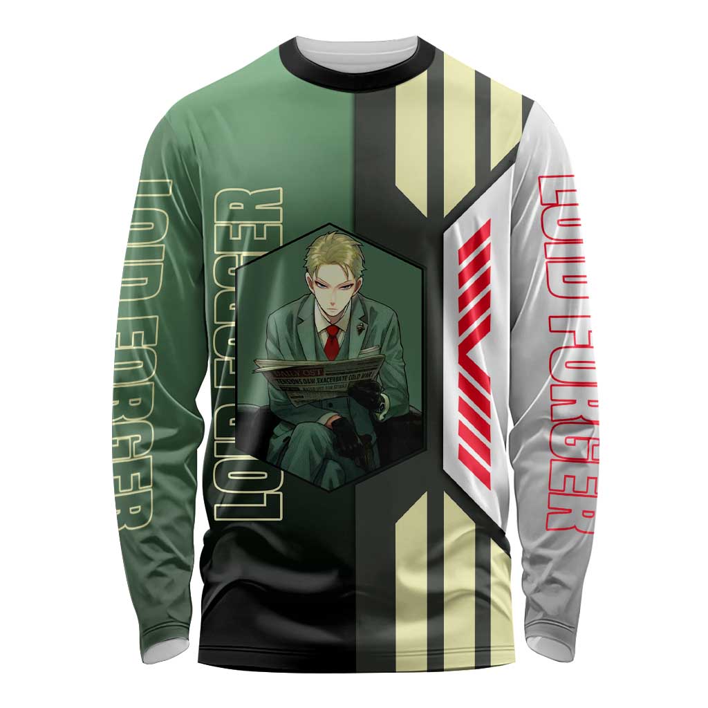 Loid Forger from Spy x Family Long Sleeve Shirt with Cool Posing and Character Design - The Mazicc
