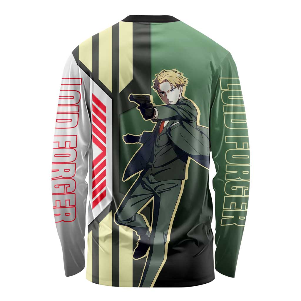 Loid Forger from Spy x Family Long Sleeve Shirt with Cool Posing and Character Design - The Mazicc