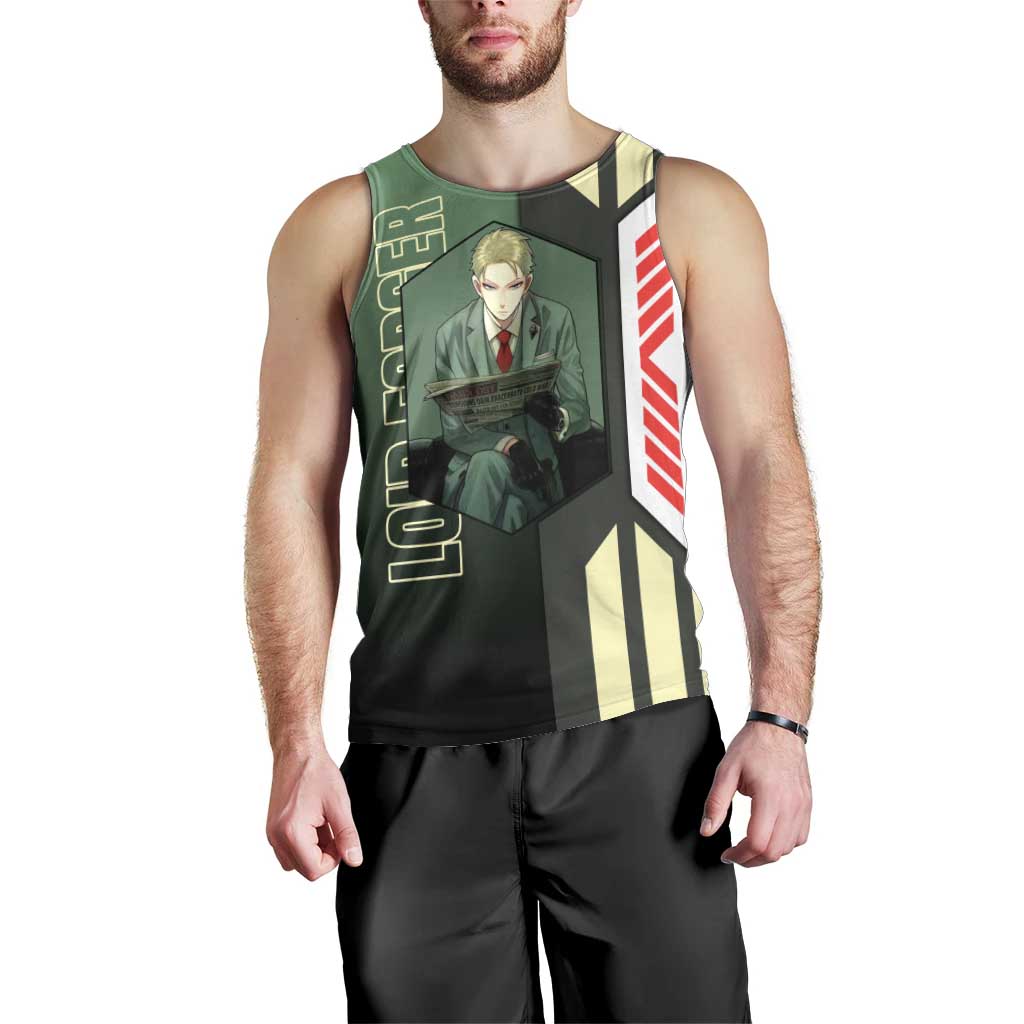 Loid Forger from Spy x Family Men Tank Top with Cool Posing and Character Design - The Mazicc