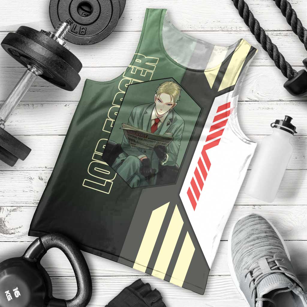 Loid Forger from Spy x Family Men Tank Top with Cool Posing and Character Design - The Mazicc