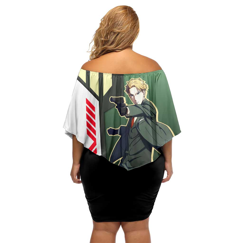 Loid Forger from Spy x Family Off Shoulder Short Dress with Cool Posing and Character Design - The Mazicc