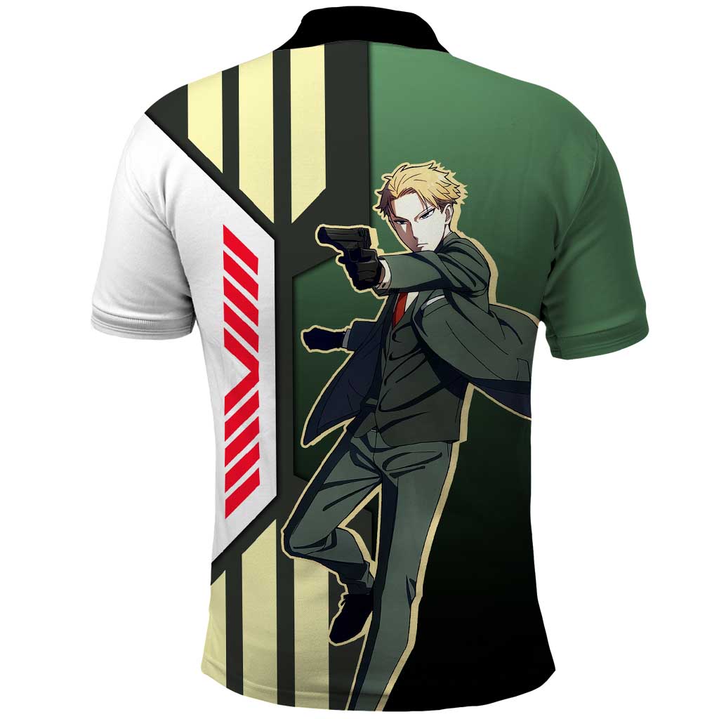 Loid Forger from Spy x Family Polo Shirt with Cool Posing and Character Design - The Mazicc