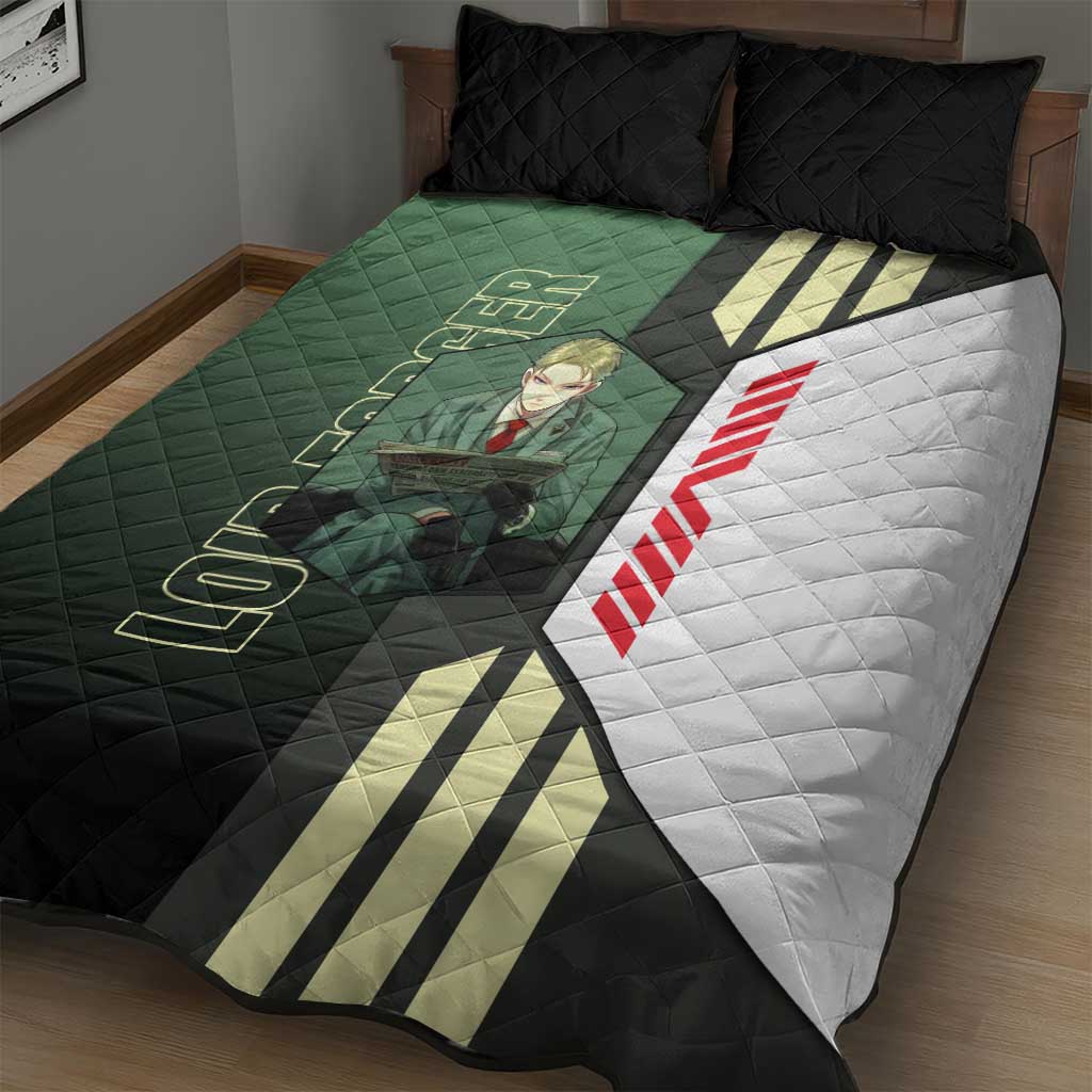 Loid Forger from Spy x Family Quilt Bed Set with Cool Posing and Character Design - The Mazicc