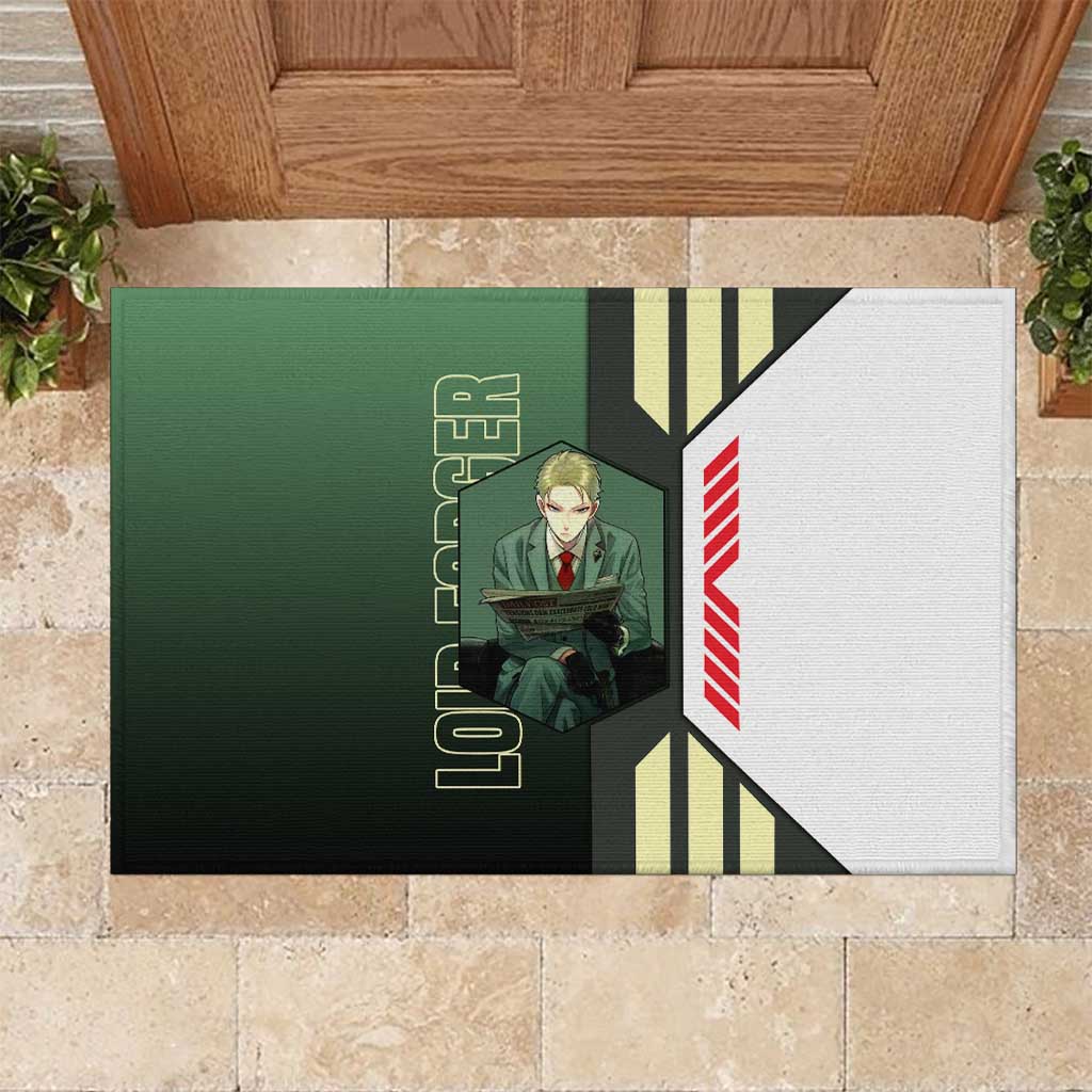 Loid Forger from Spy x Family Rubber Doormat with Cool Posing and Character Design - The Mazicc