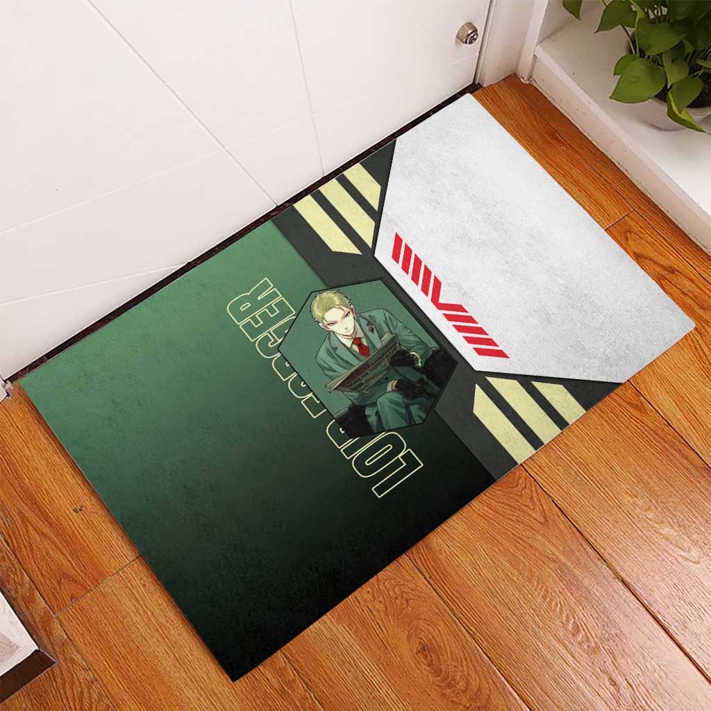 Loid Forger from Spy x Family Rubber Doormat with Cool Posing and Character Design - The Mazicc
