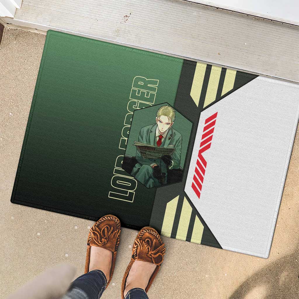 Loid Forger from Spy x Family Rubber Doormat with Cool Posing and Character Design - The Mazicc