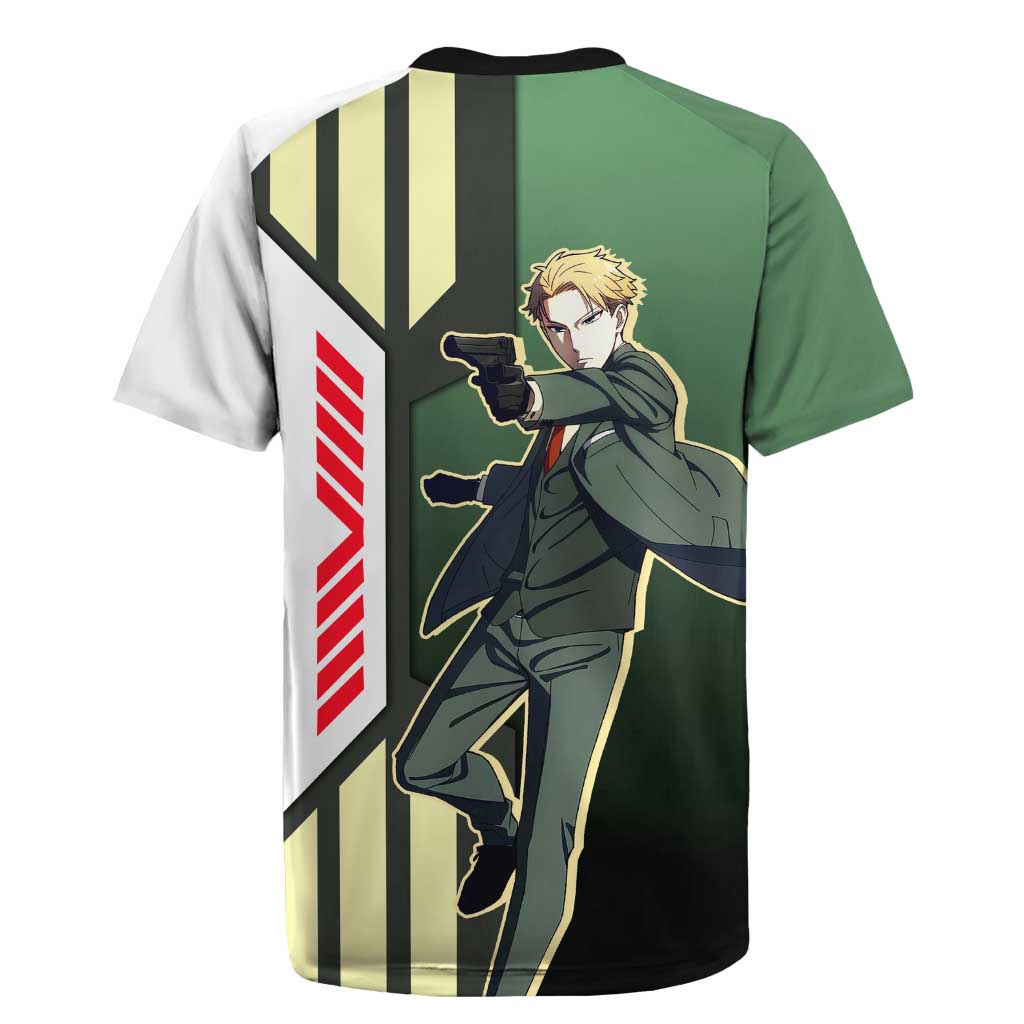 Loid Forger from Spy x Family Rugby Jersey with Cool Posing and Character Design - The Mazicc