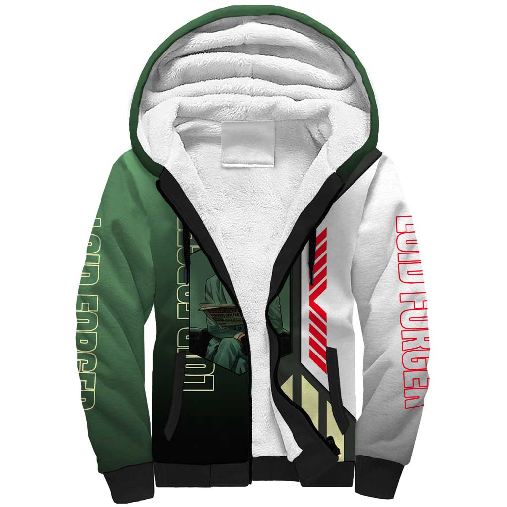 Loid Forger from Spy x Family Sherpa Hoodie with Cool Posing and Character Design - The Mazicc