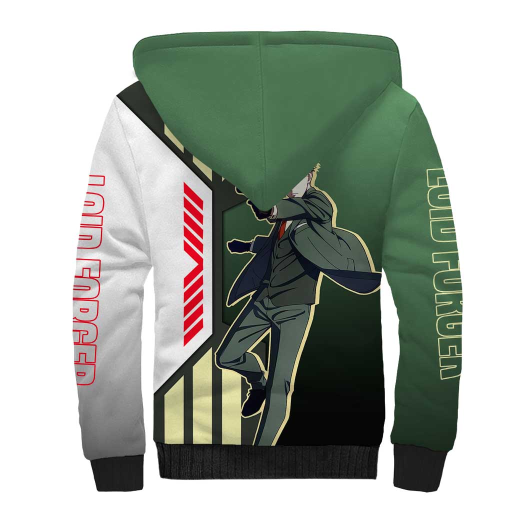 Loid Forger from Spy x Family Sherpa Hoodie with Cool Posing and Character Design - The Mazicc