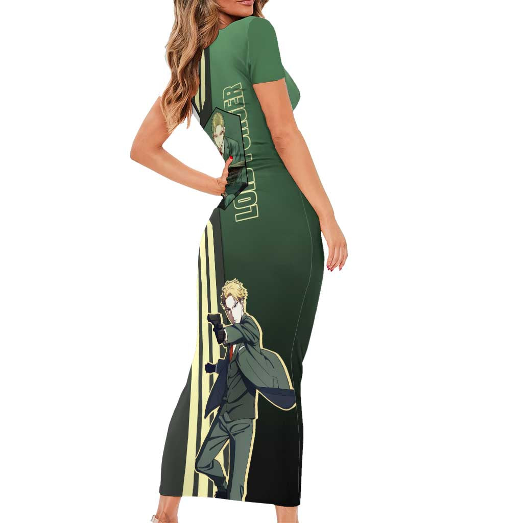 Loid Forger from Spy x Family Short Sleeve Bodycon Dress with Cool Posing and Character Design - The Mazicc