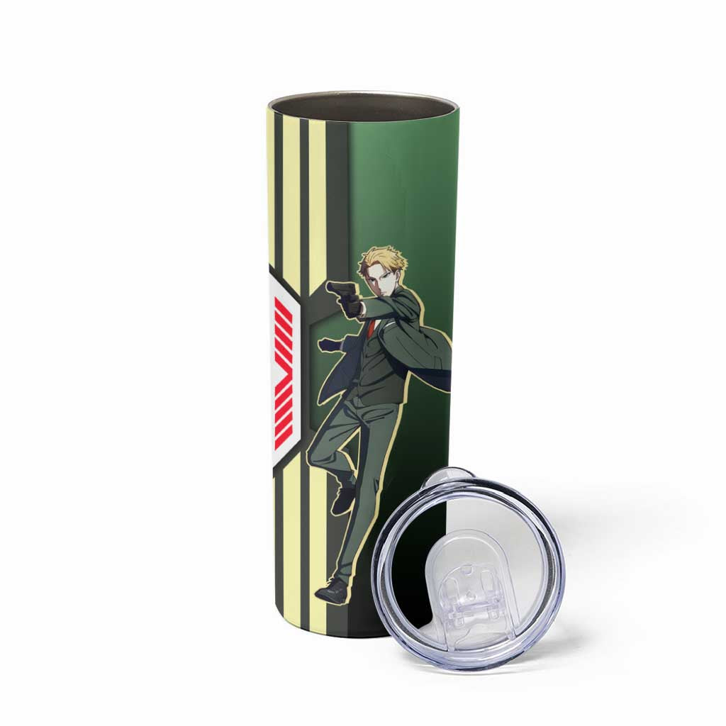 Loid Forger from Spy x Family Skinny Tumbler with Cool Posing and Character Design - The Mazicc
