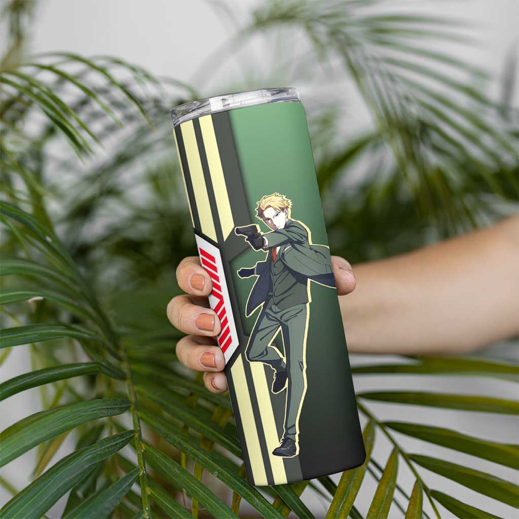 Loid Forger from Spy x Family Skinny Tumbler with Cool Posing and Character Design - The Mazicc
