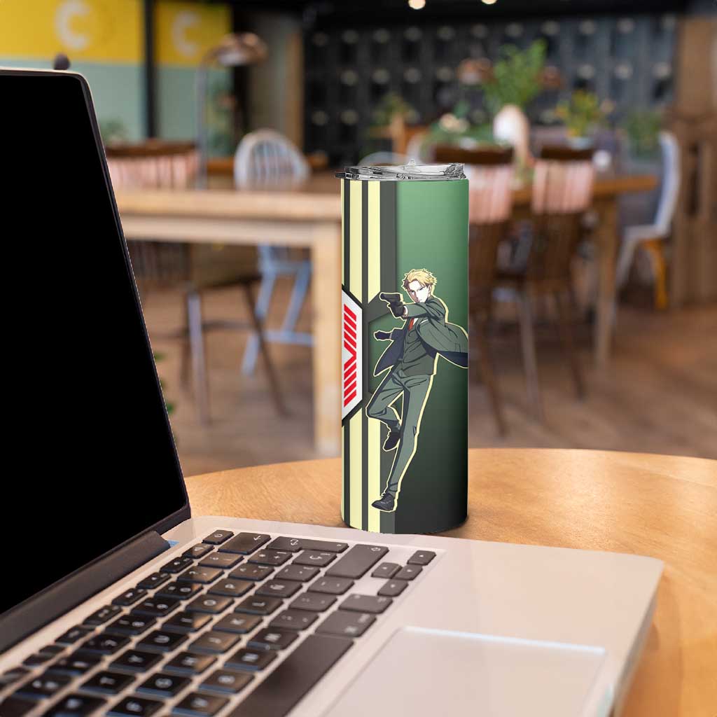 Loid Forger from Spy x Family Skinny Tumbler with Cool Posing and Character Design - The Mazicc