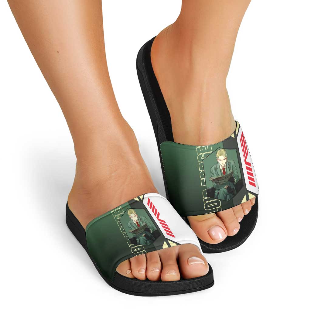 Loid Forger from Spy x Family Slide Sandals with Cool Posing and Character Design - The Mazicc