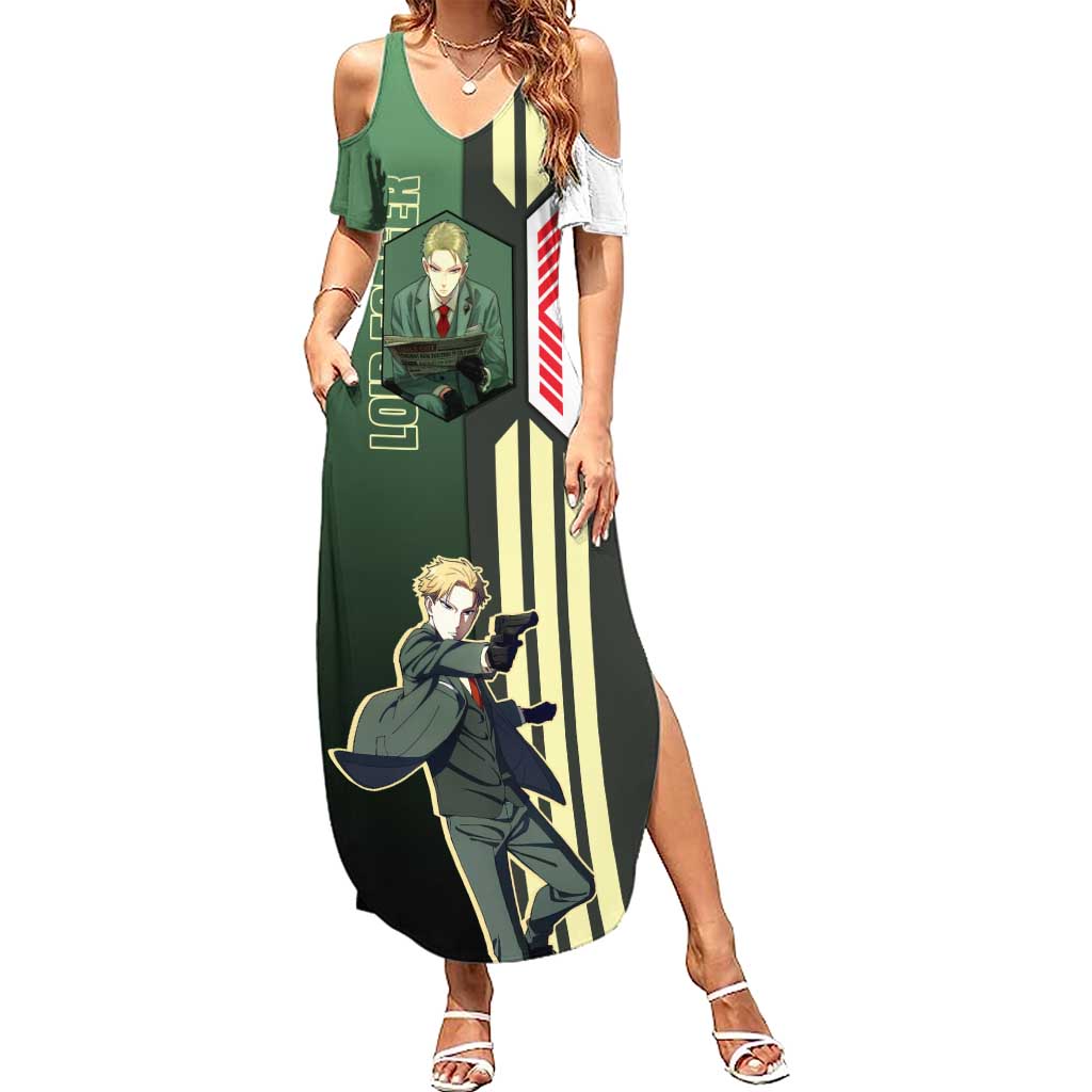 Loid Forger from Spy x Family Summer Maxi Dress with Cool Posing and Character Design - The Mazicc