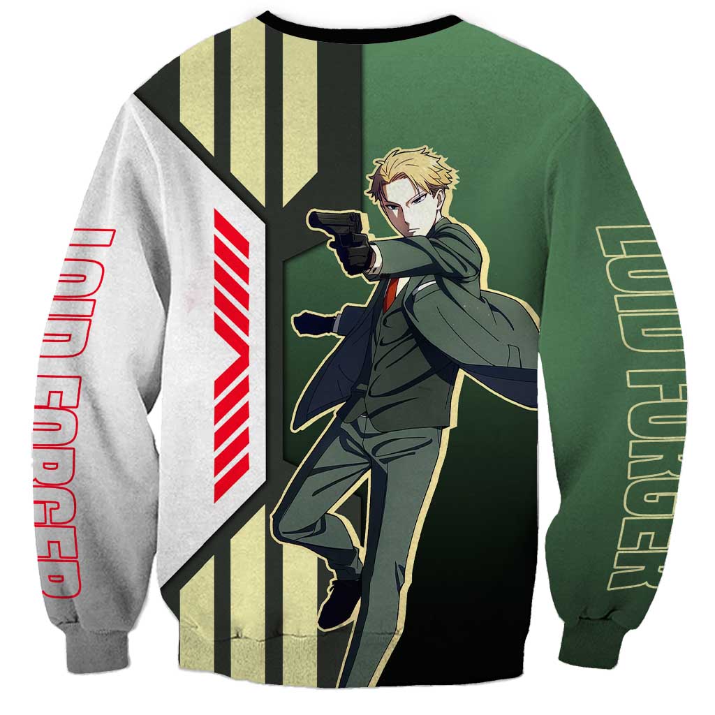 Loid Forger from Spy x Family Sweatshirt with Cool Posing and Character Design - The Mazicc