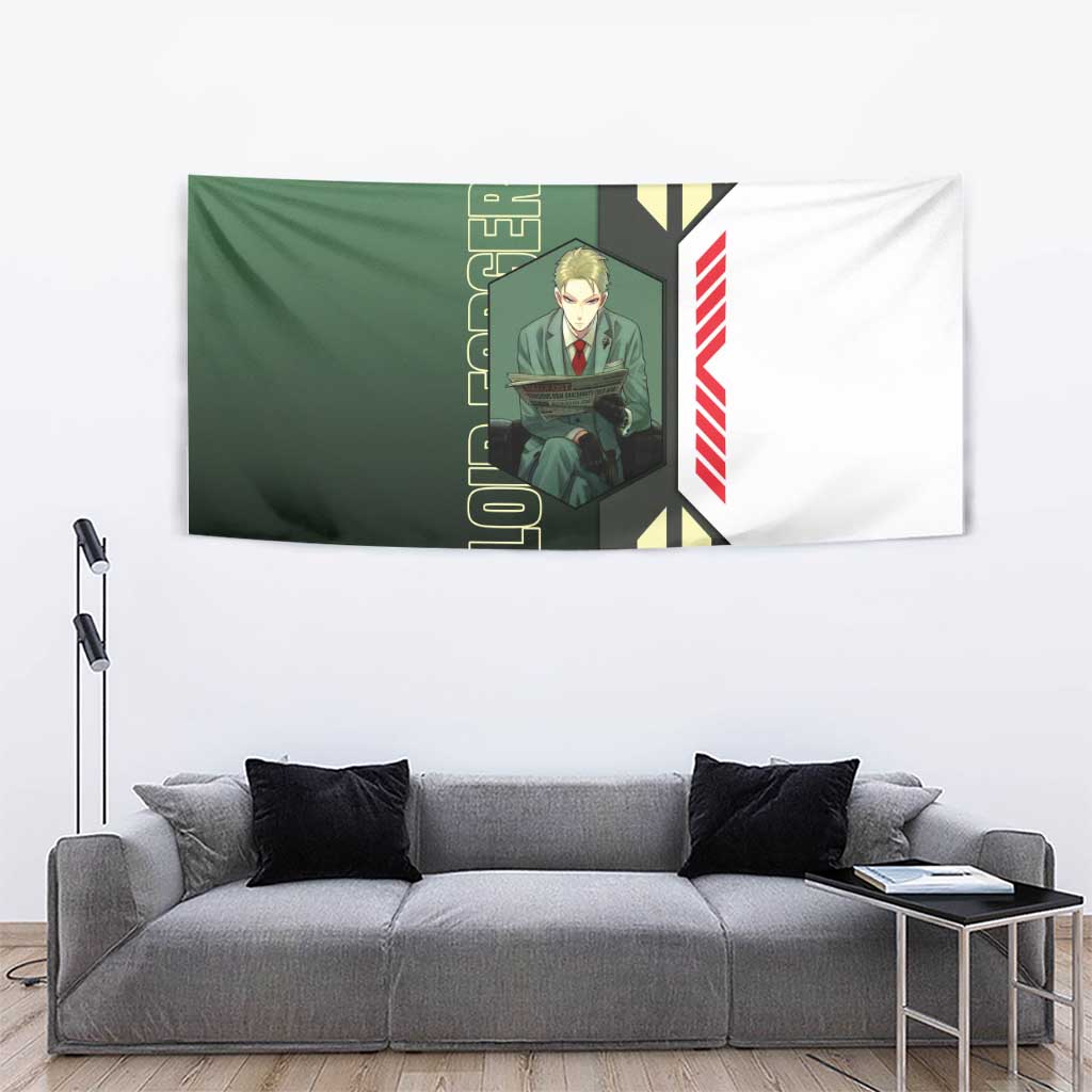Loid Forger from Spy x Family Tapestry with Cool Posing and Character Design - The Mazicc
