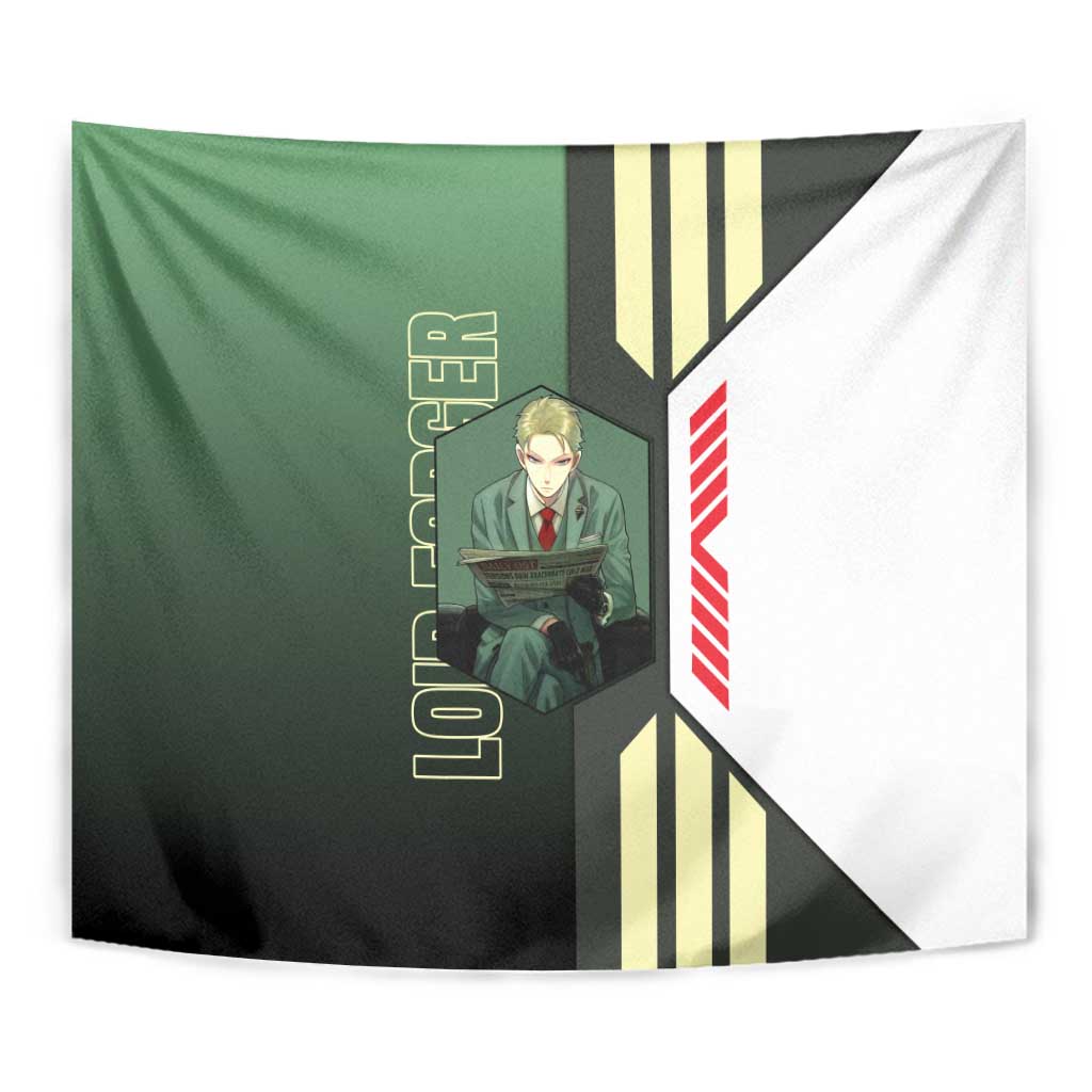 Loid Forger from Spy x Family Tapestry with Cool Posing and Character Design - The Mazicc