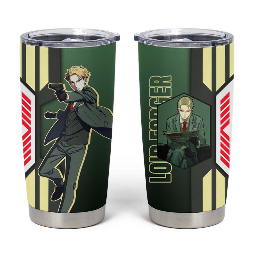 Loid Forger from Spy x Family Tumbler Cup with Cool Posing and Character Design - The Mazicc