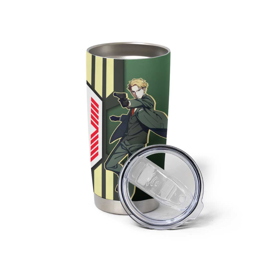 Loid Forger from Spy x Family Tumbler Cup with Cool Posing and Character Design - The Mazicc