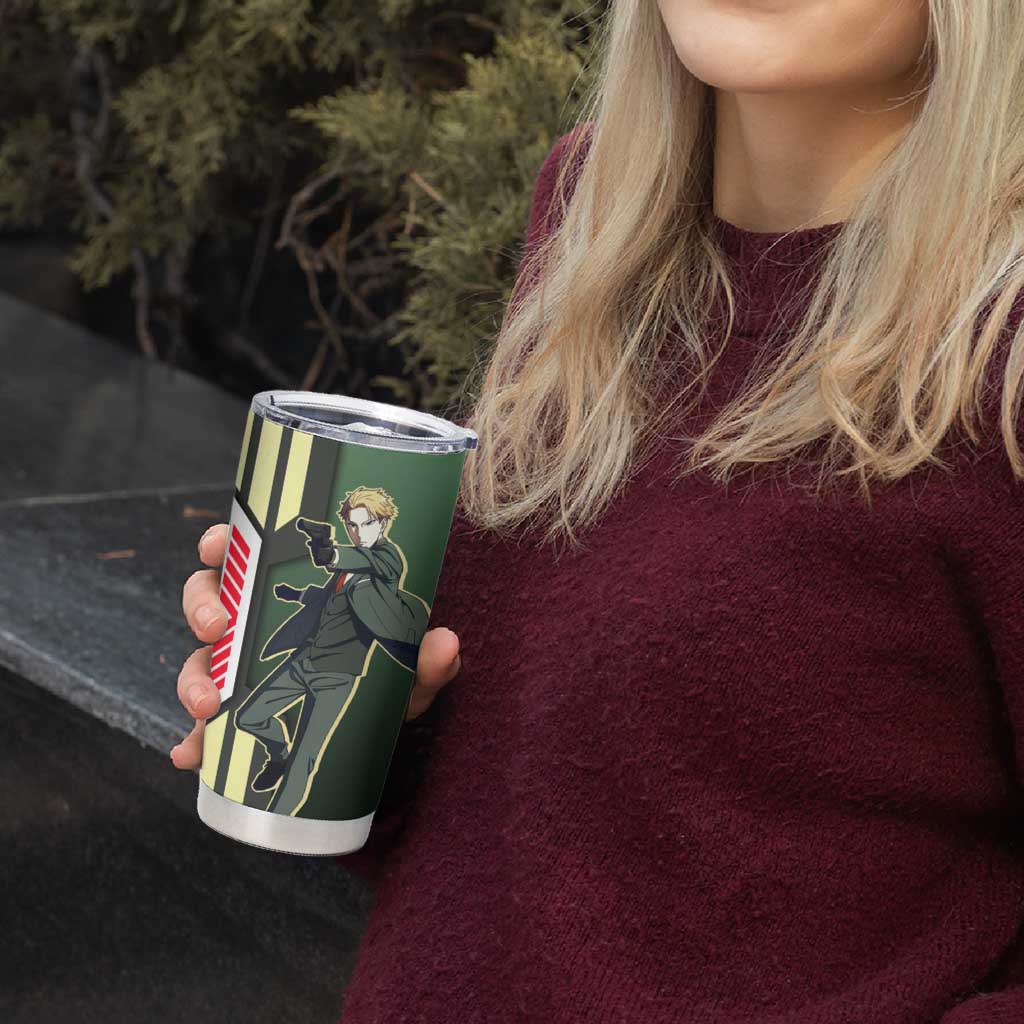 Loid Forger from Spy x Family Tumbler Cup with Cool Posing and Character Design - The Mazicc