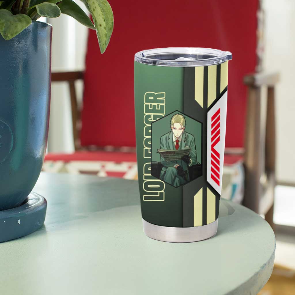 Loid Forger from Spy x Family Tumbler Cup with Cool Posing and Character Design - The Mazicc
