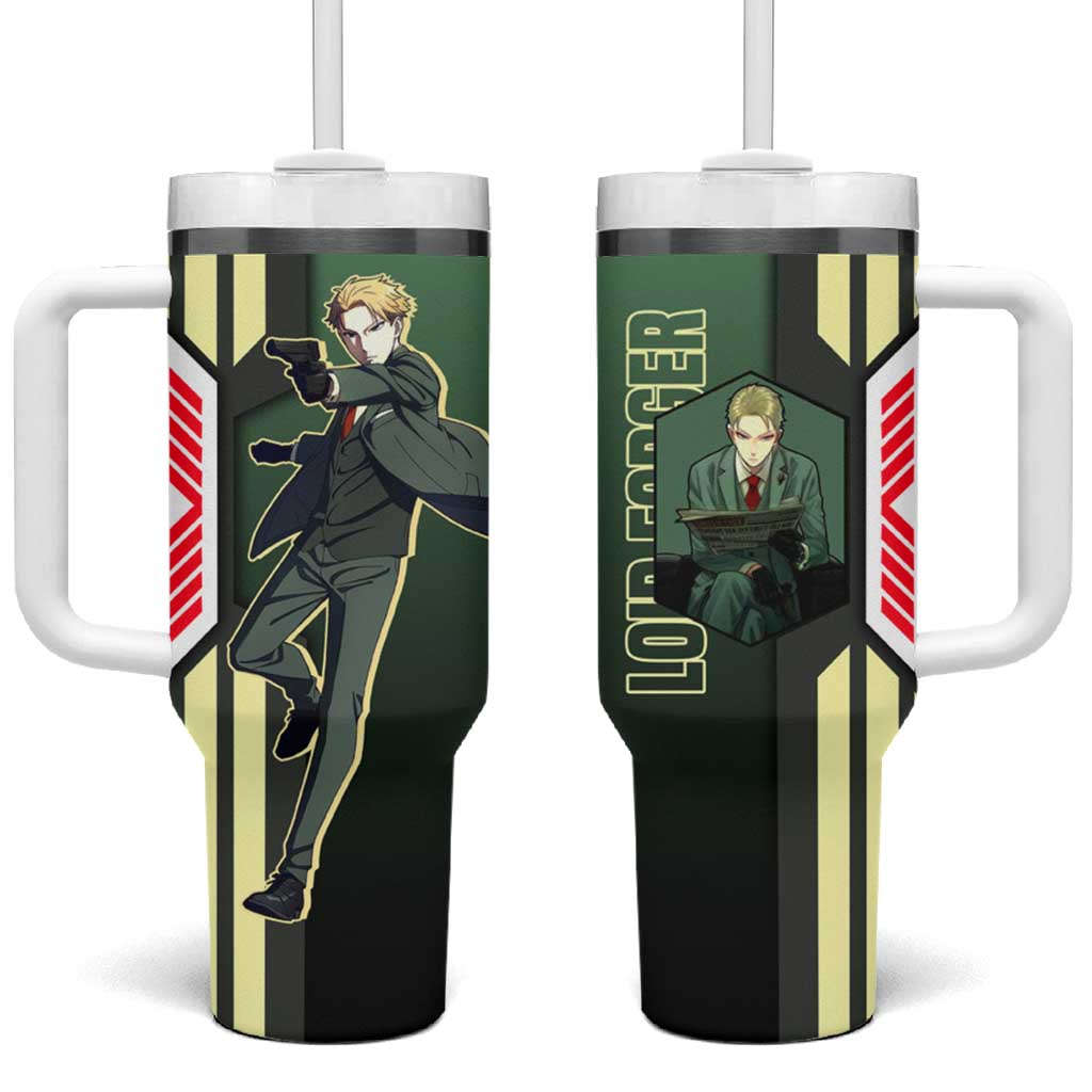 Loid Forger from Spy x Family Tumbler With Handle with Cool Posing and Character Design - The Mazicc