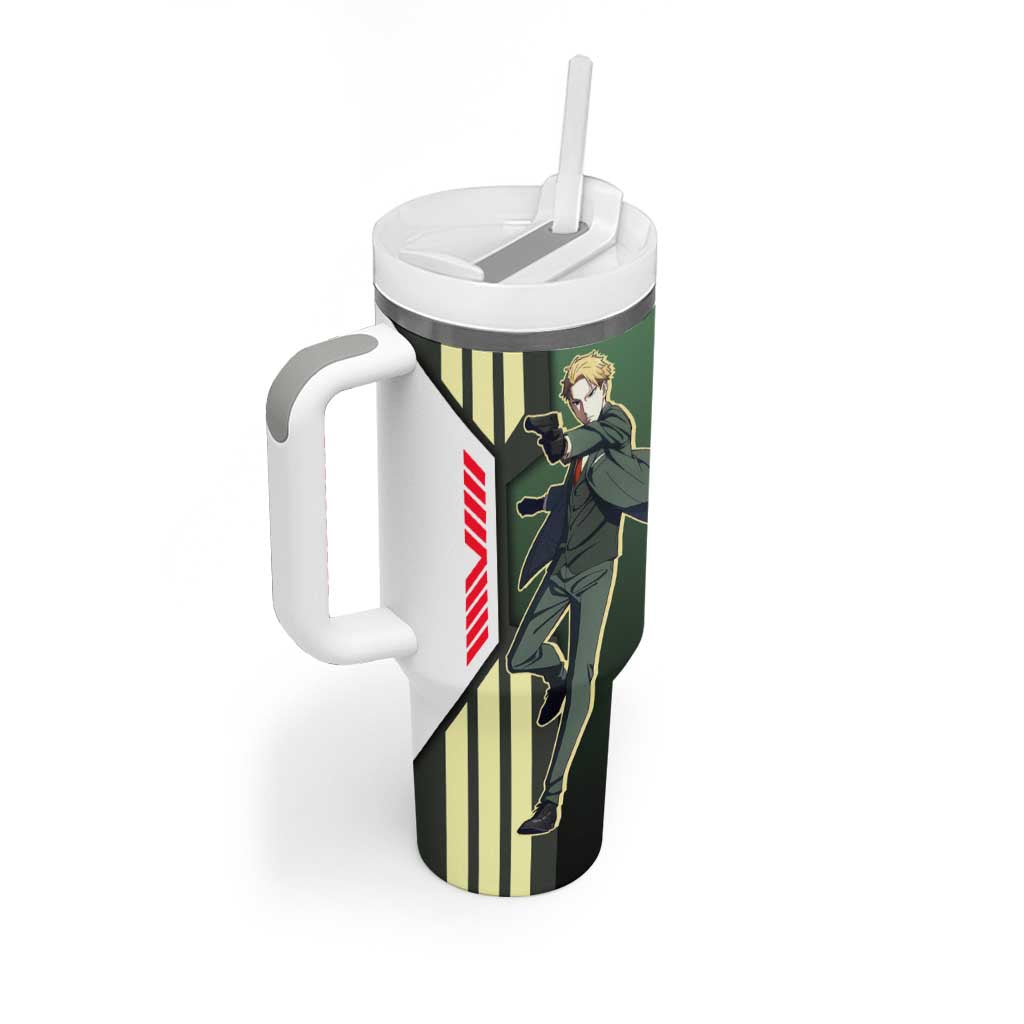 Loid Forger from Spy x Family Tumbler With Handle with Cool Posing and Character Design - The Mazicc