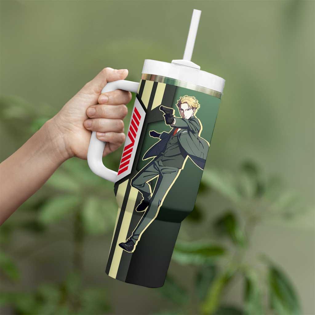 Loid Forger from Spy x Family Tumbler With Handle with Cool Posing and Character Design - The Mazicc