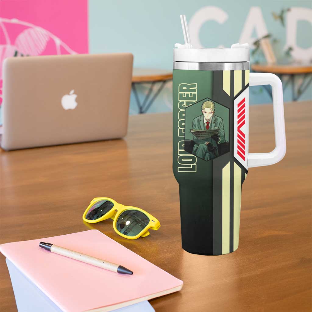 Loid Forger from Spy x Family Tumbler With Handle with Cool Posing and Character Design - The Mazicc