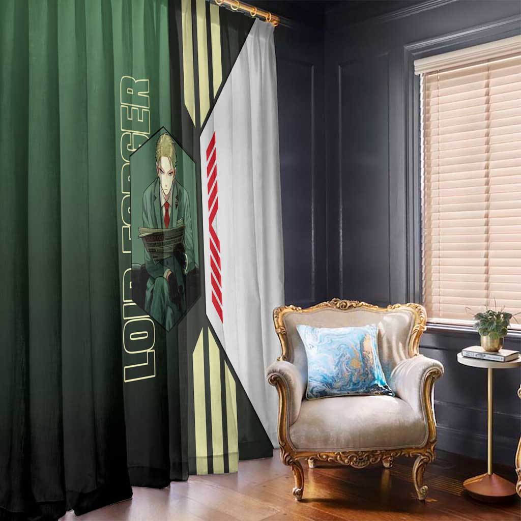 Loid Forger from Spy x Family Window Curtain with Cool Posing and Character Design - The Mazicc